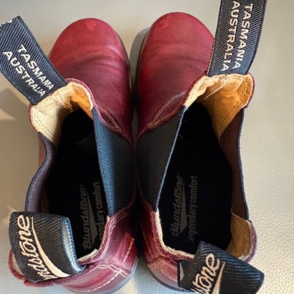 Blundstone Classic Women's sz US 9 premium leather Chelsea boots burgundy red - Picture 9 of 16